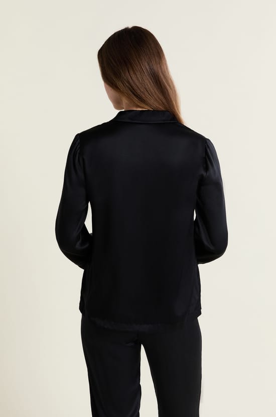 Chemise de pyjama en soie;${refinementColor}