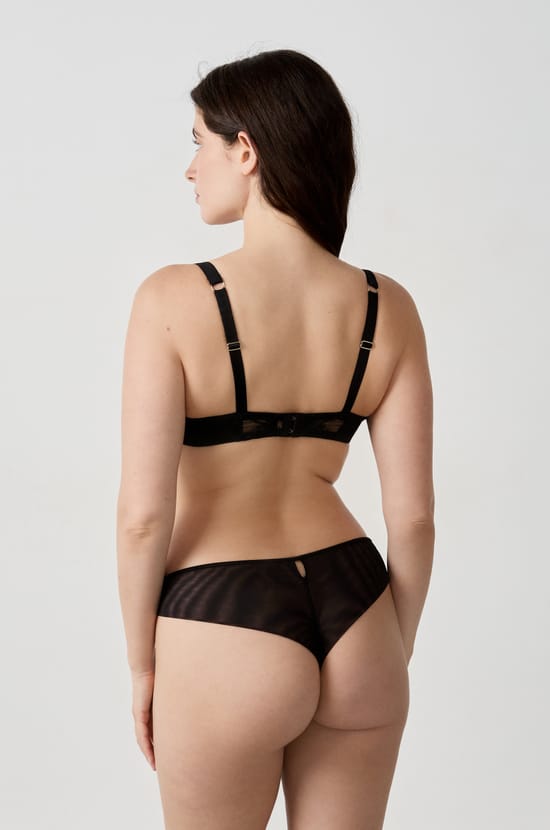 Embroidered Unlined Demi Bra;${refinementColor}