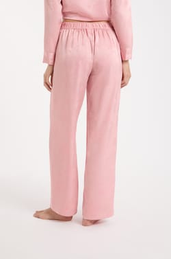Pantalon de pyjama satin&eacute;;${refinementColor}