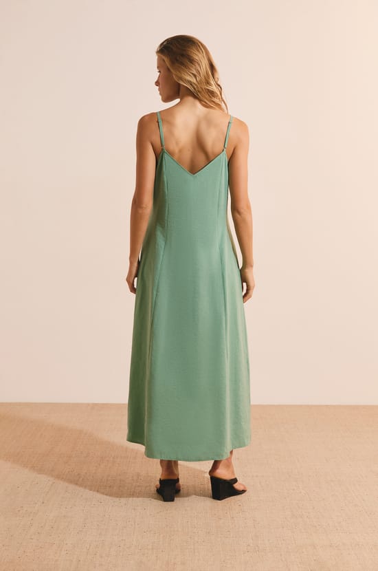 Robe longue &agrave; col halter;${refinementColor}
