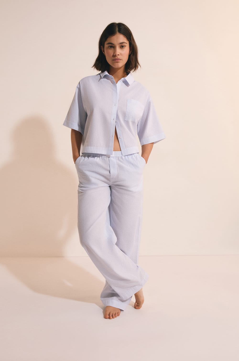 Pantal&oacute;n de pijama de algod&oacute;n;${refinementColor}