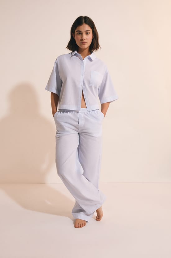 Pantal&oacute;n de pijama de algod&oacute;n;${refinementColor}