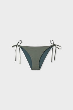 Bikini br&eacute;silien &agrave; nouer bas de maillot paillet&eacute;;${refinementColor}