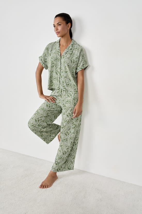 Pantalon de pyjama &agrave; imprim&eacute;s;${refinementColor}