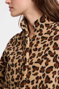 Veste à motifs effet polaire;${refinementColor}