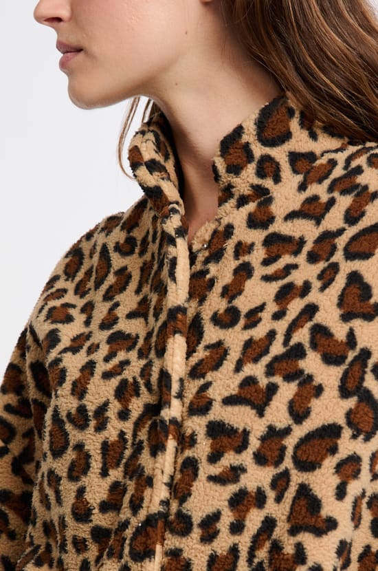 Veste à motifs effet polaire;${refinementColor}
