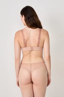 Wireless Triangle Bra Tulle;${refinementColor}