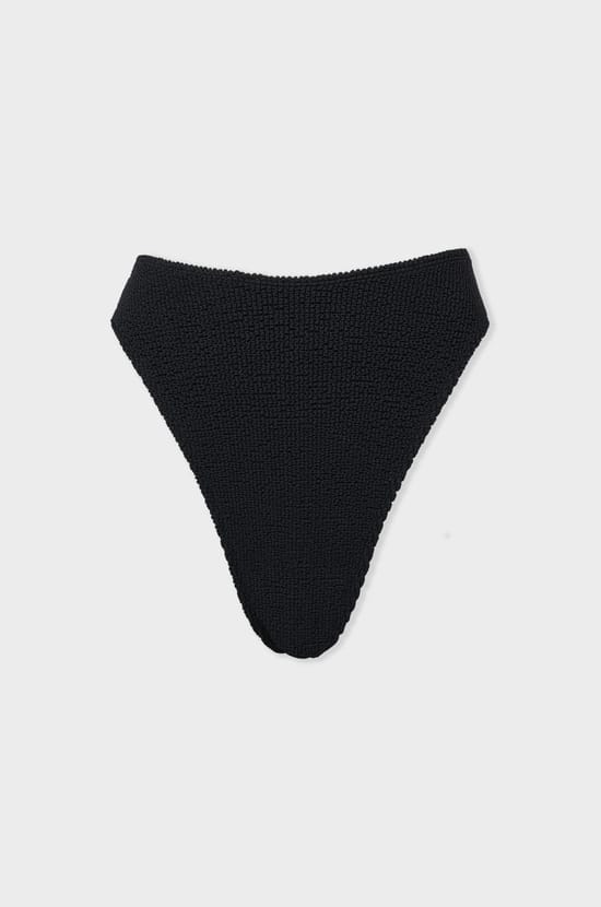 High-leg bikini bottom in stretchy material;${refinementColor}