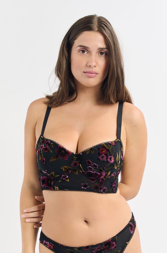 Soutien-gorge bustier à imprimés;${refinementColor}