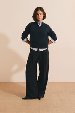 Pantalon coupe droite;${refinementColor}