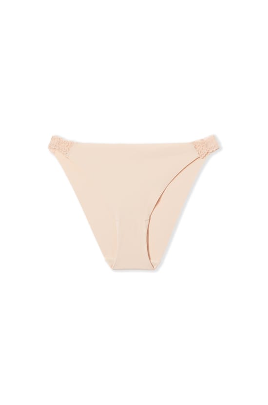 Braga de microfibra con detalles de encaje en los laterales;${refinementColor}
