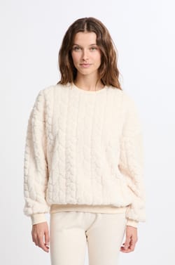 Sweatshirt effet polaire;${refinementColor}