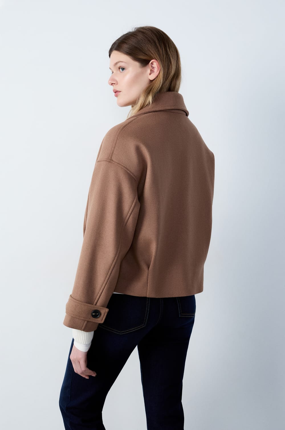 Veste caban court;${refinementColor}
