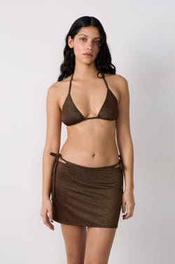 Falda de playa brillante;${refinementColor}