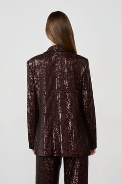 Blazer &agrave; sequins;${refinementColor}