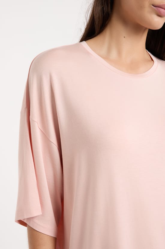 T-shirt de pyjama col rond large;${refinementColor}