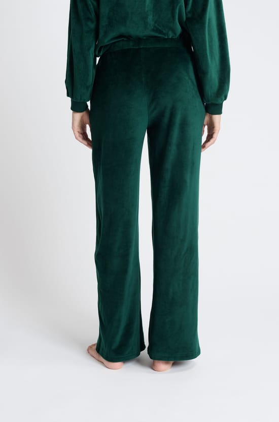 Pantalon de pyjama en velours;${refinementColor}