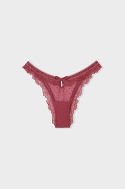 Tulle and Lace Brief;${refinementColor}