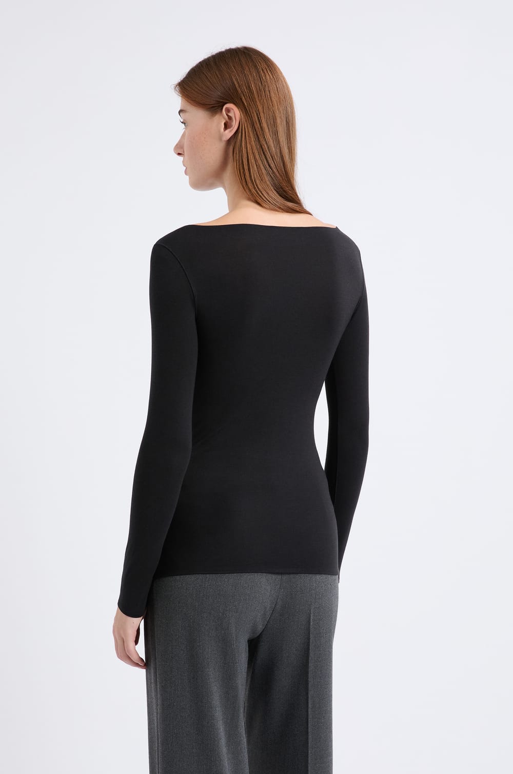 T-shirt thermique col bateau;${refinementColor}