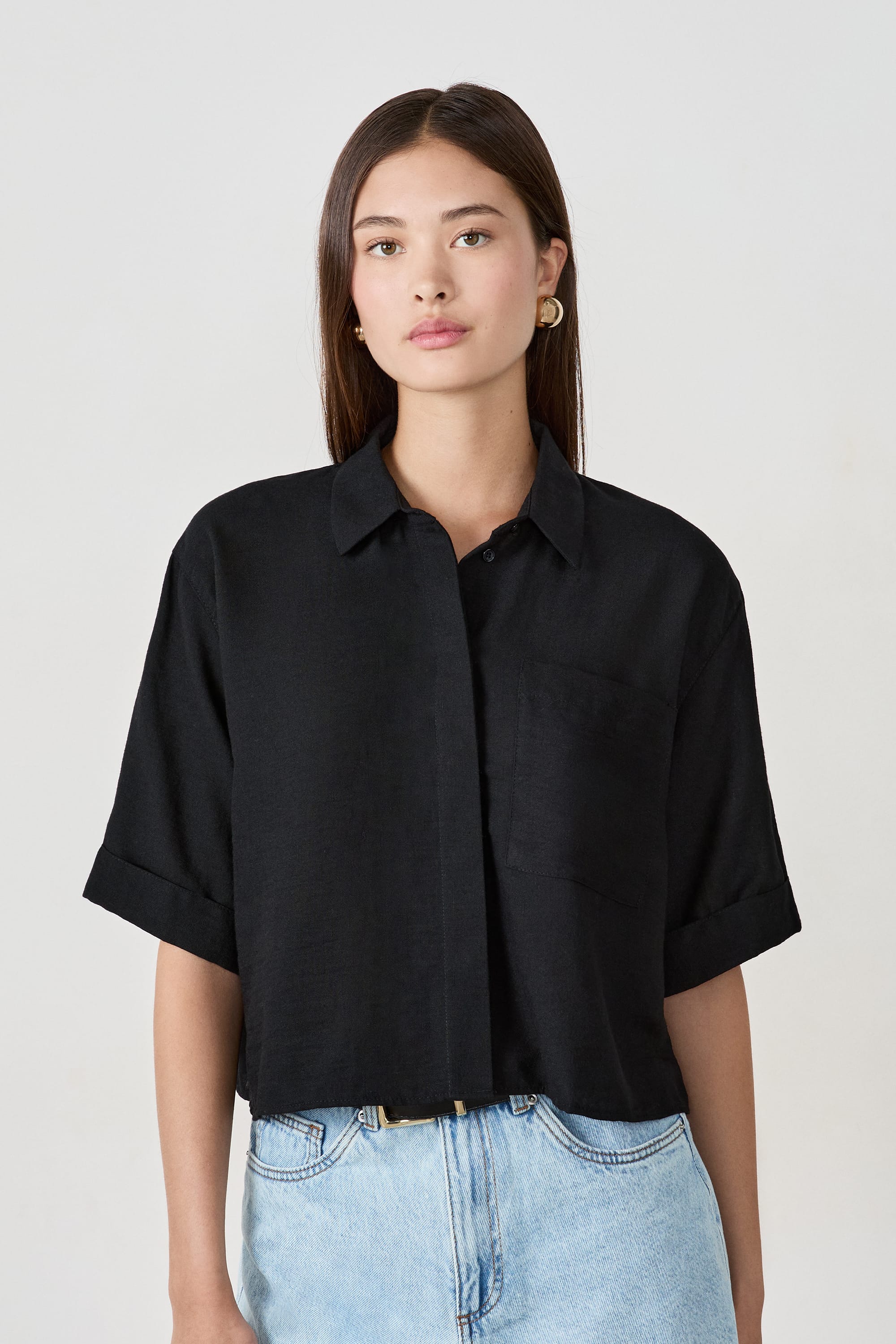 chemise fluide manches courtes