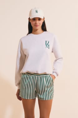 Baumwoll-Sweatshirt mit Message;${refinementColor}