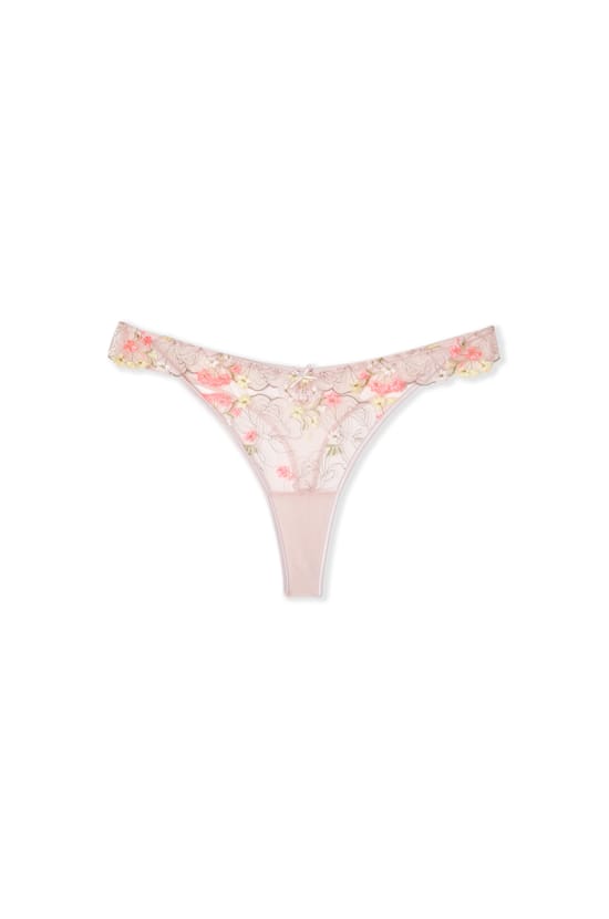 Embroidered Thong;${refinementColor}