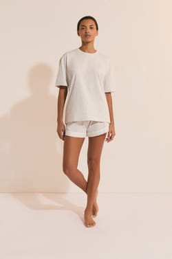 T-shirt de pyjama manches courtes en coton;${refinementColor}