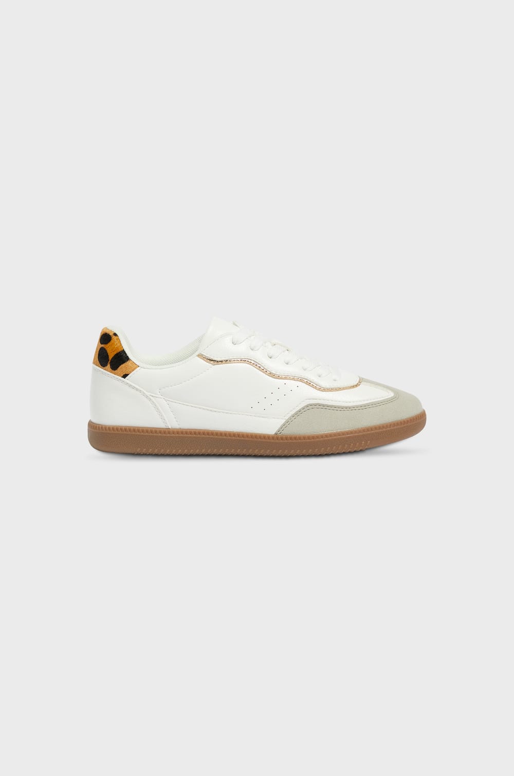 Leopard print sneakers;${refinementColor}