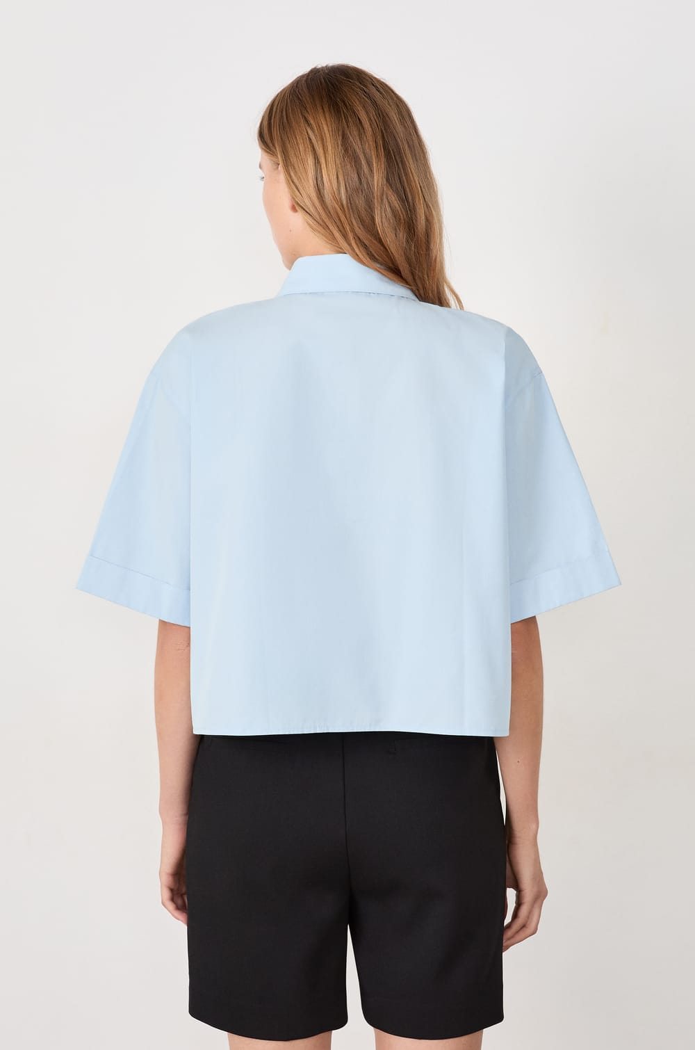 Chemise manches courtes en coton;${refinementColor}