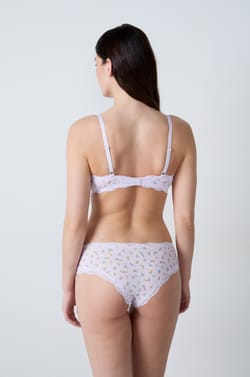 Printed Bralette with Nursing Clips;${refinementColor}