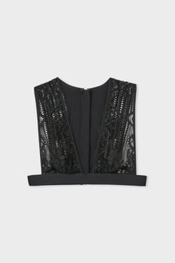 Wireless lace foulard bra;${refinementColor}