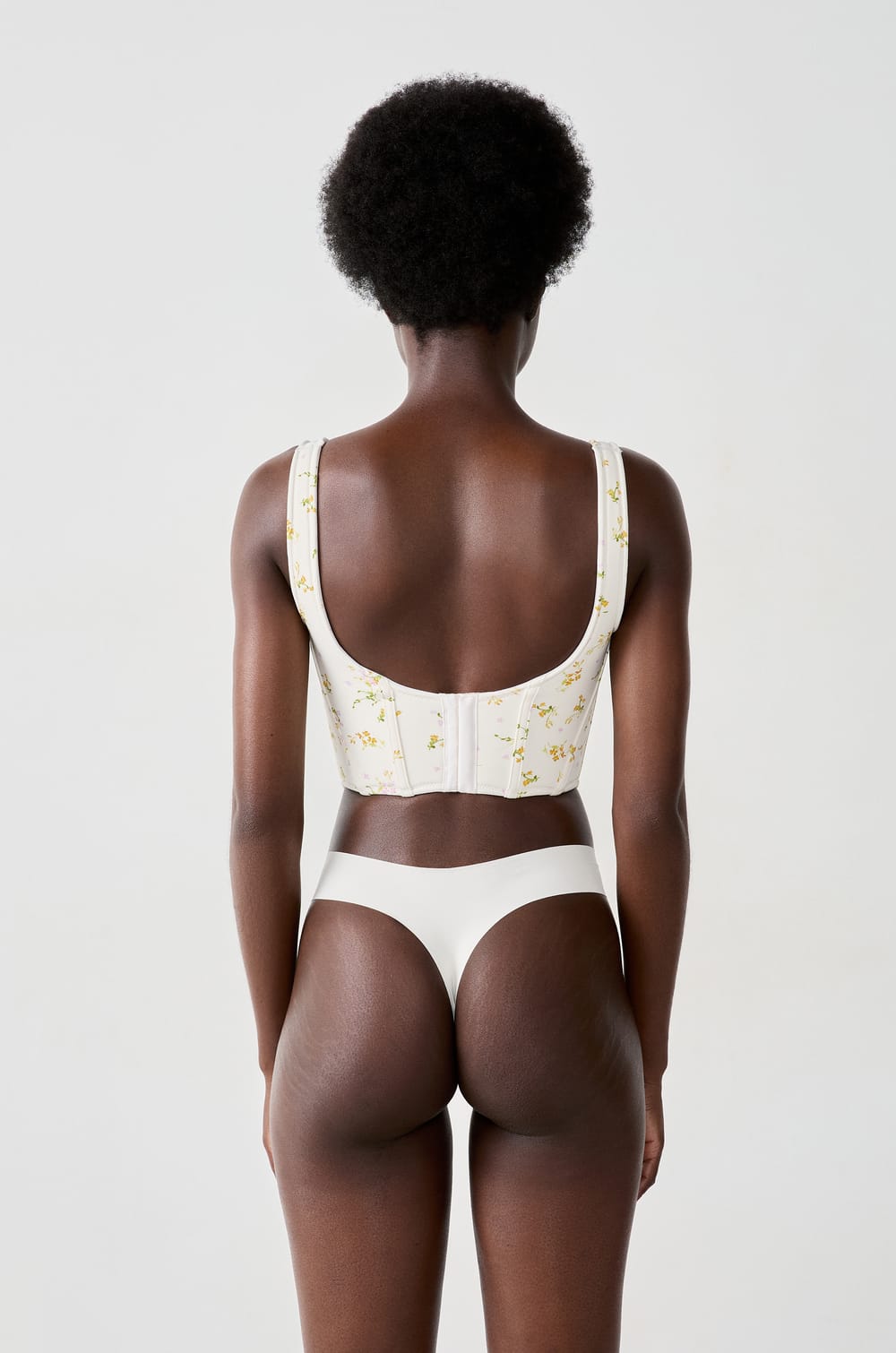 Soutien-gorge corset fleuris;${refinementColor}