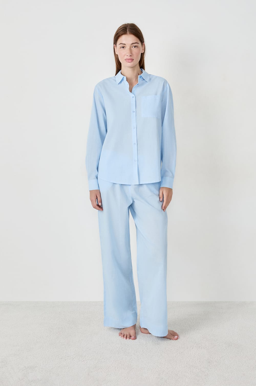 Long-Sleeved Pajama Shirt;${refinementColor}