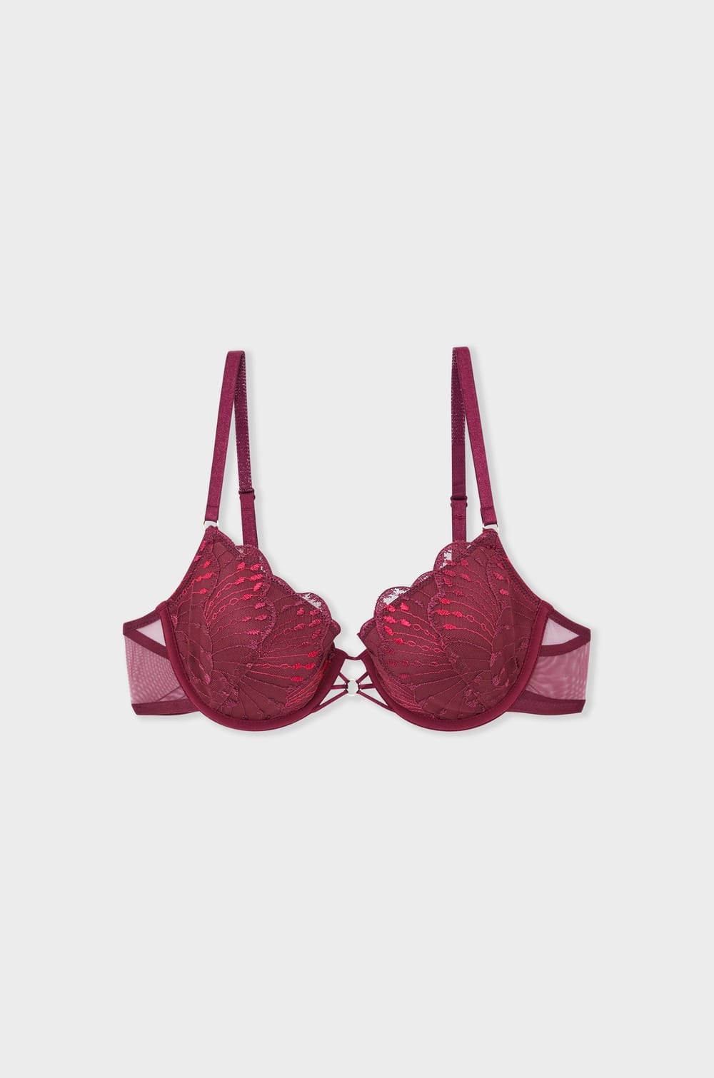 Soutien-gorge N.4 - Le coques fines en broderie florale;${refinementColor}