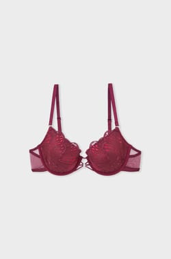 Soutien-gorge N.4 - Le coques fines en broderie florale;${refinementColor}