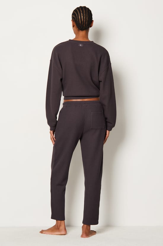 Pantalon de pyjama gaufré;${refinementColor}