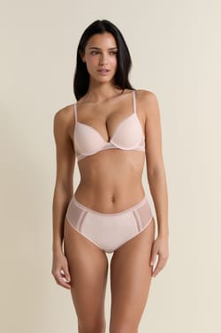 Bra N.2 - The Plunge Push-up with Lace Details;${refinementColor}