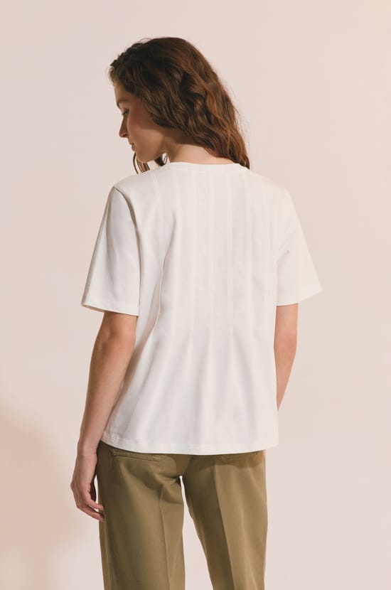 T-shirt manches courtes en coton;${refinementColor}