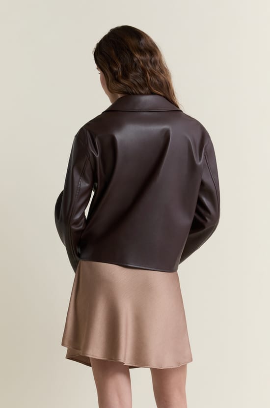 Veste courte en vinyle;${refinementColor}