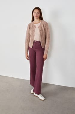 Straight cotton trousers;${refinementColor}