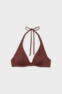 Haut de maillot de bain triangle armatur&eacute; iris&eacute;;${refinementColor}