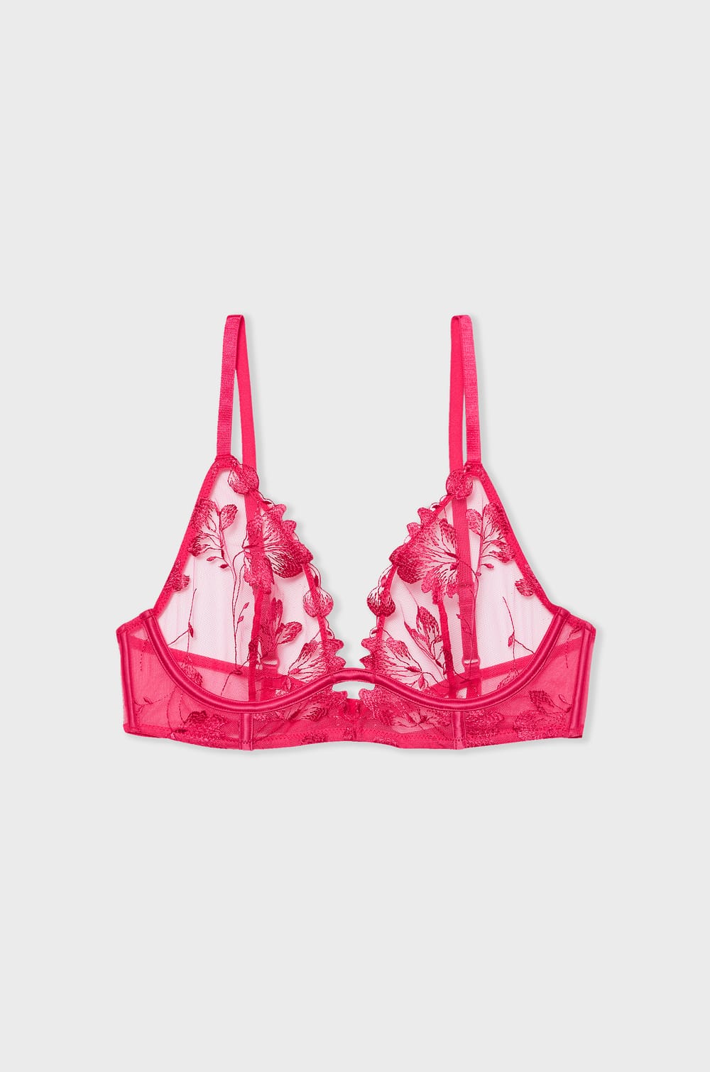 Balconette Bra Floral Lace;${refinementColor}