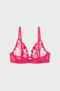 Balconette Bra Floral Lace;${refinementColor}