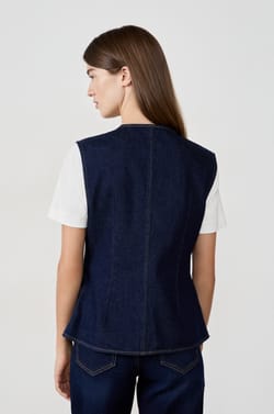  Gilet sans manches à boutons;${refinementColor}