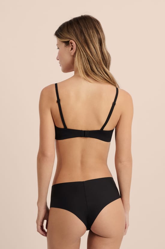 Soutien-gorge bandeau sans armatures en microfibre;${refinementColor}