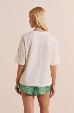 T-shirt de pyjama en coton &agrave; motifs;${refinementColor}