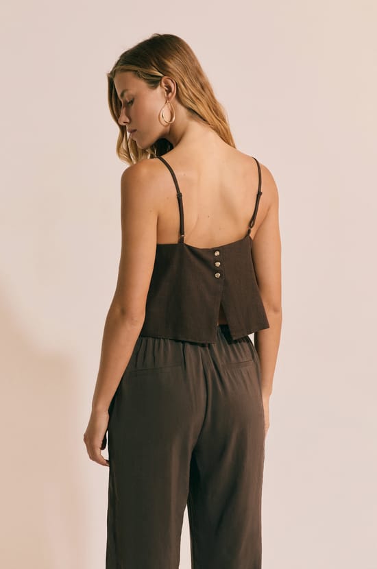 Top sans manches avec lin;${refinementColor}