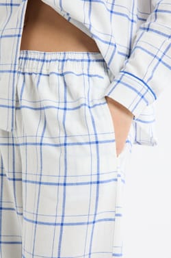 Pyjama-Hose mit Karomuster aus Baumwolle;${refinementColor}