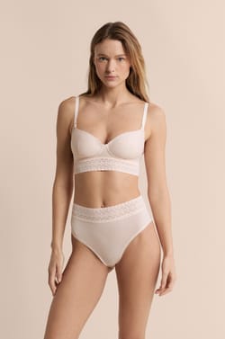 Culotte midi de maternit&eacute; d&eacute;tails dentelle;${refinementColor}