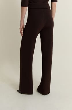 Pantalon large en maille;${refinementColor}